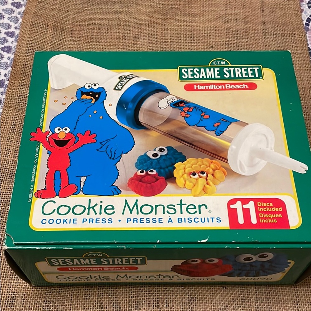 Hamilton Beach Sesame Street Cookie Monster Cookie Press